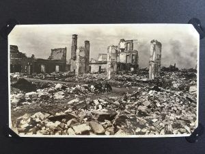 The scene of Helm Brothers' headquarters after the 1923 earthquake 